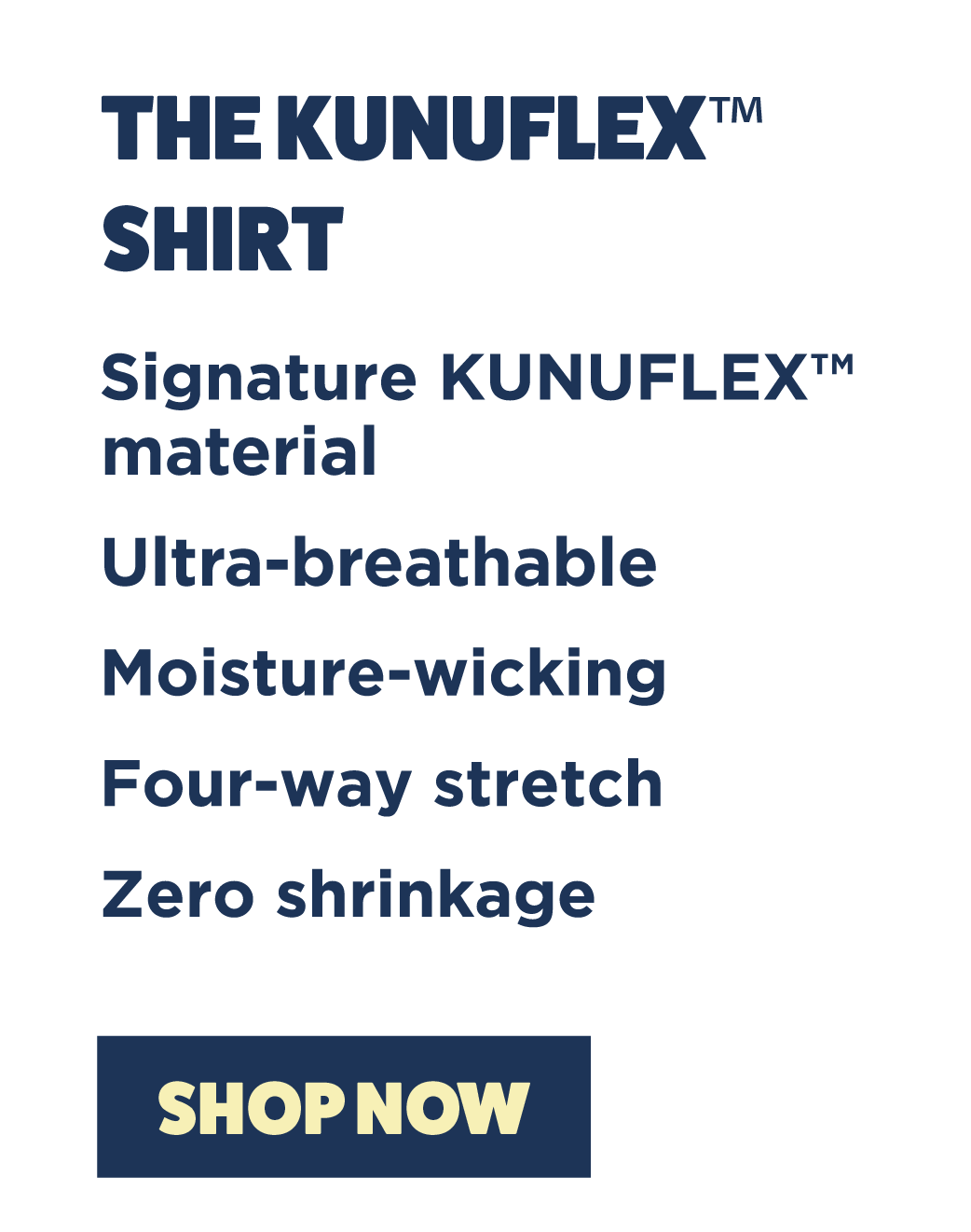 The Kunuflex Shirt. Shop Now
