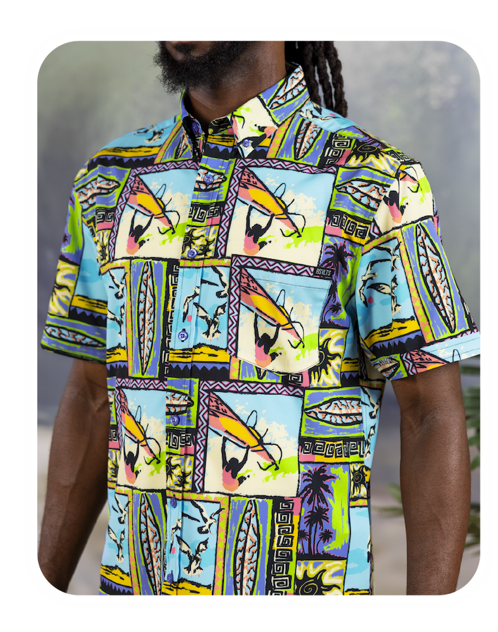 Man Wearing Venice '93 Kunuflex Shirt. Shop Now