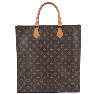 Louis Vuitton Sac Plat Top Handle Tote Bag in Monogram Canvas and Leather