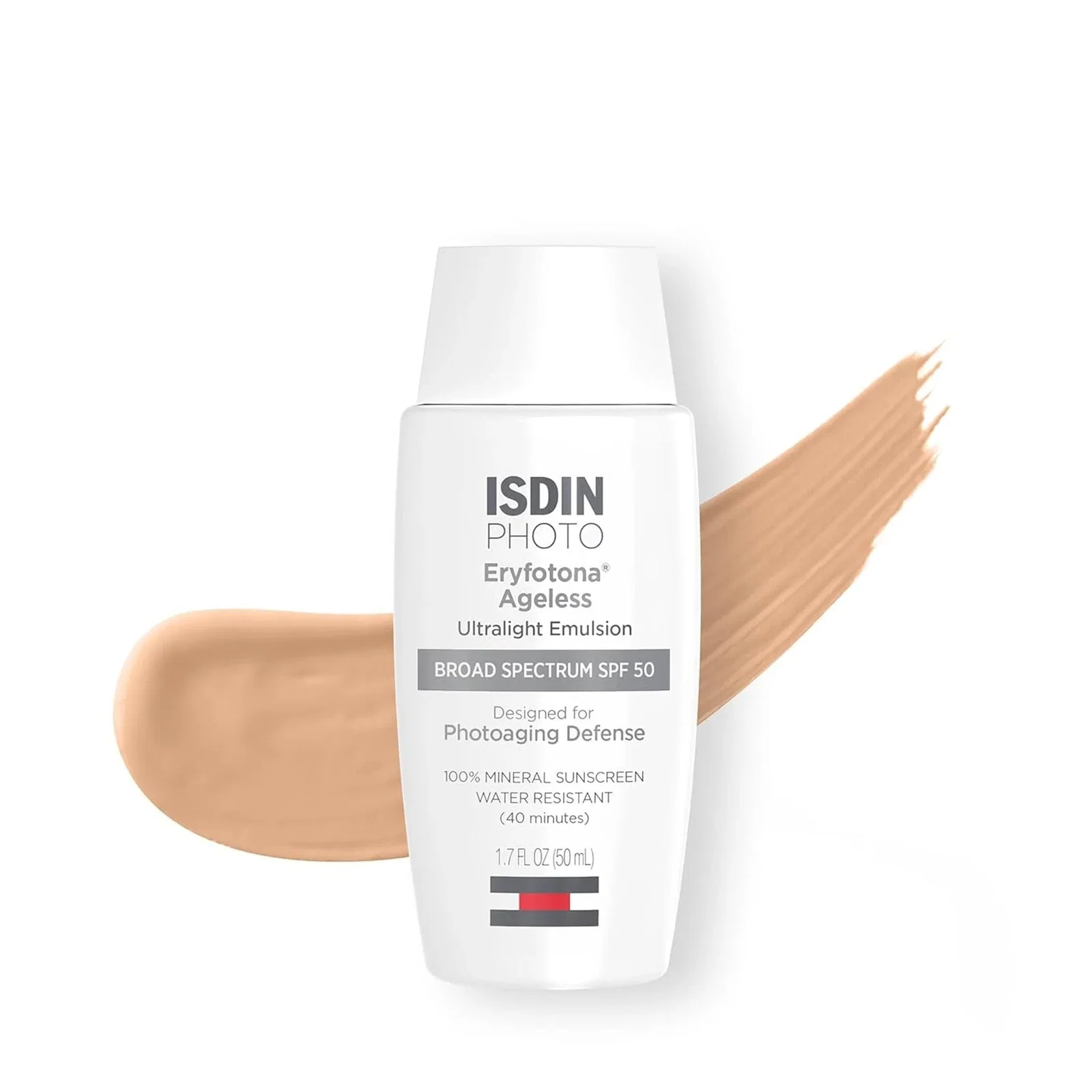 Image of ISDIN Eryfotona Ageless Tinted Mineral Sunscreen SPF 50