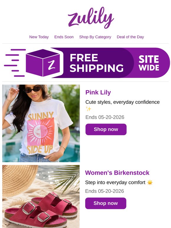 💜 Pink Lily, Birkenstock & Clarks