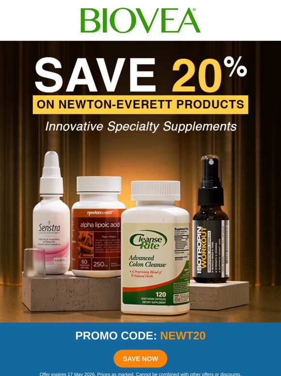 Top-selling Newton Everett products 20% off now!