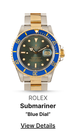 Pre-Owned Two Tone Rolex Submariner ref 16803 Blue Dial