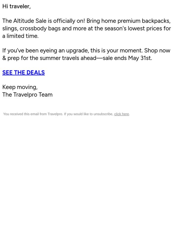 The May Altitude Sale Starts Now