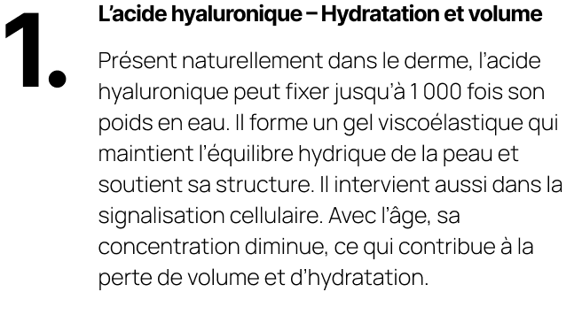 L'acide hyaluronique