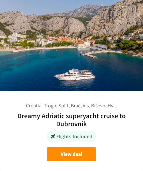 Dreamy Adriatic superyacht cruise to Dubrovnik