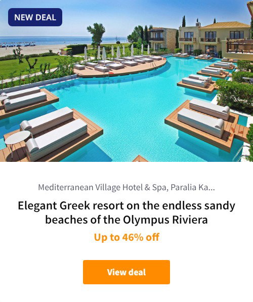 Elegant Greek resort on the endless sandy beaches of the Olympus Riviera
