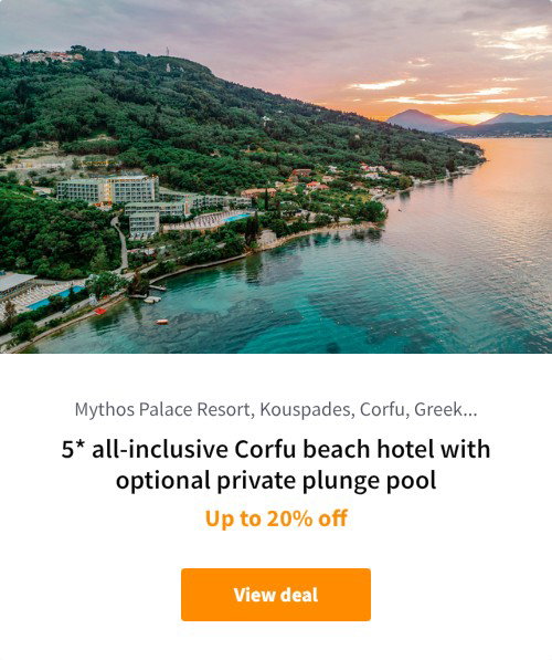5* all-inclusive Corfu beach hotel with optional private plunge pool