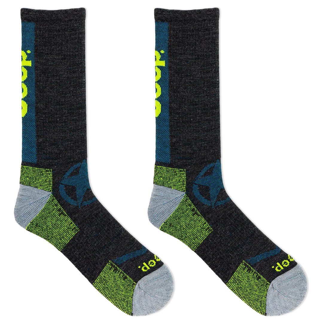 Image of Jeep® Men's Wool Logo Crew Socks - Breathable Comfort
