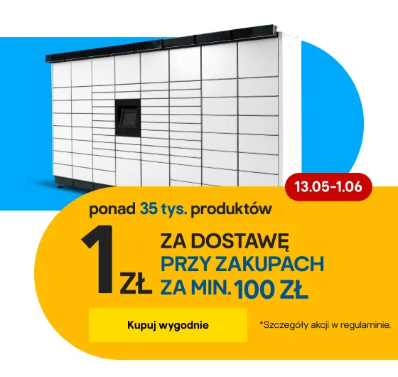 1 zł za dostawę przy zakupch za min. 100 zł