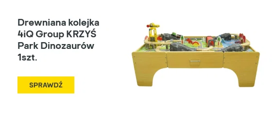 Drewniana kolejka 4iQ Group KRZYŚ Park Dinozaurów 1szt.