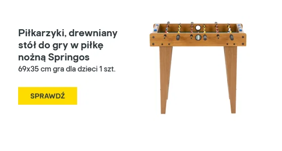 Piłkarzyki, drewniany stół do gry w piłkę nożną Springos