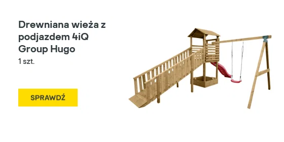 Drewniana wieża z podjazdem 4iQ Group Hugo