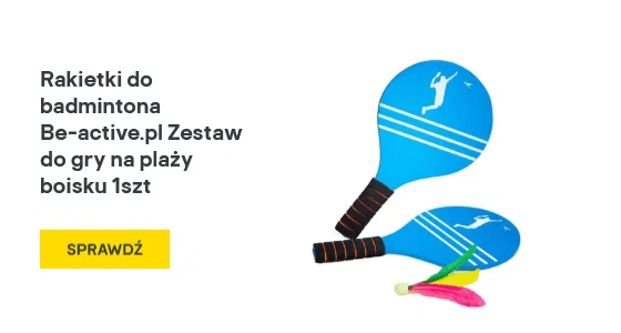 Rakietki do badmintona Be-active.pl Zestaw do gry na plaży boisku 1szt