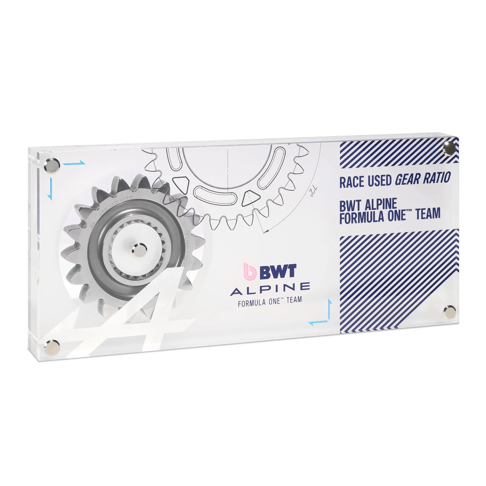 Image of BWT Alpine Formula One™ Team Gear Ratio In Acrylic