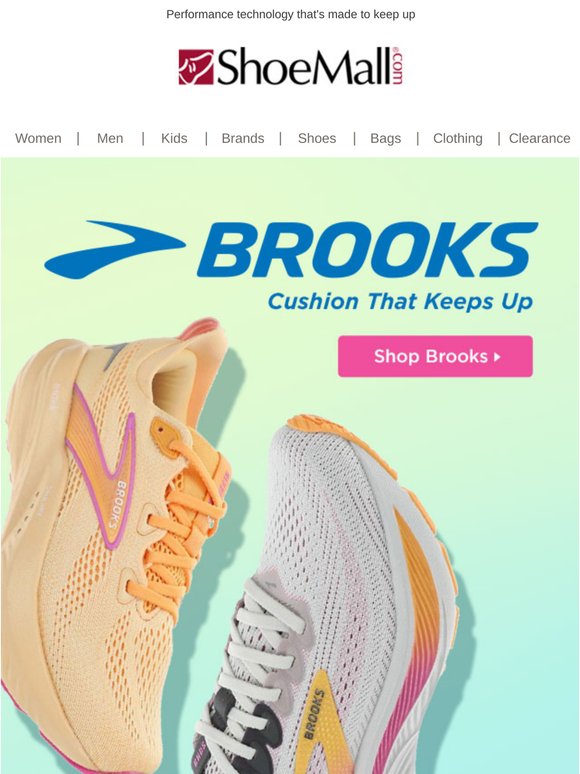 Cloud-like cushioning from Brooks