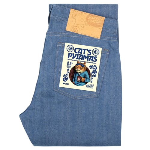 Naked and Famous Denim Weird Guy The Cat's Pyjamas Selvedge - Blue