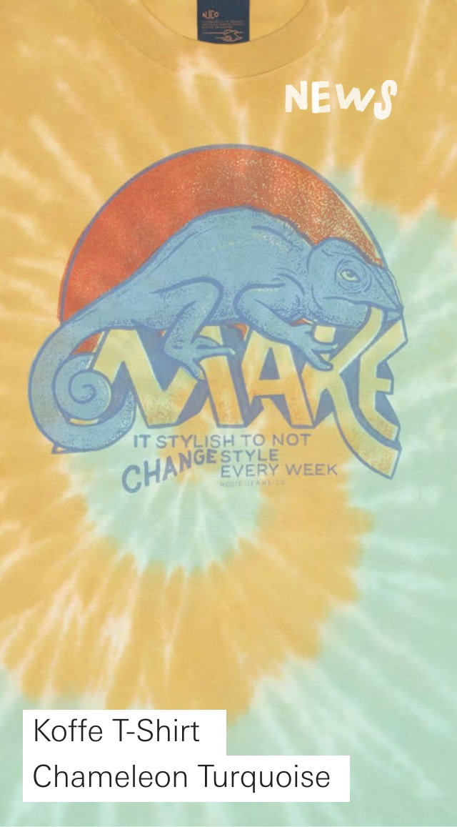 Koffe T-Shirt Chameleon Turquoise