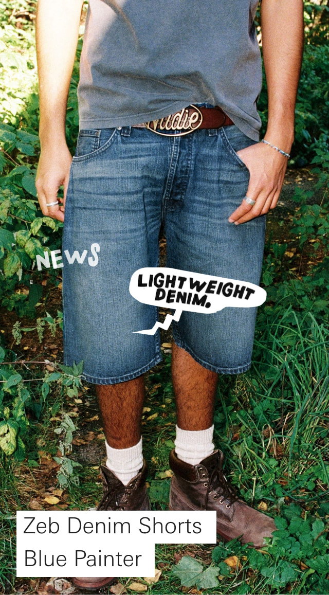 Zeb Denim Shorts Blue Painter