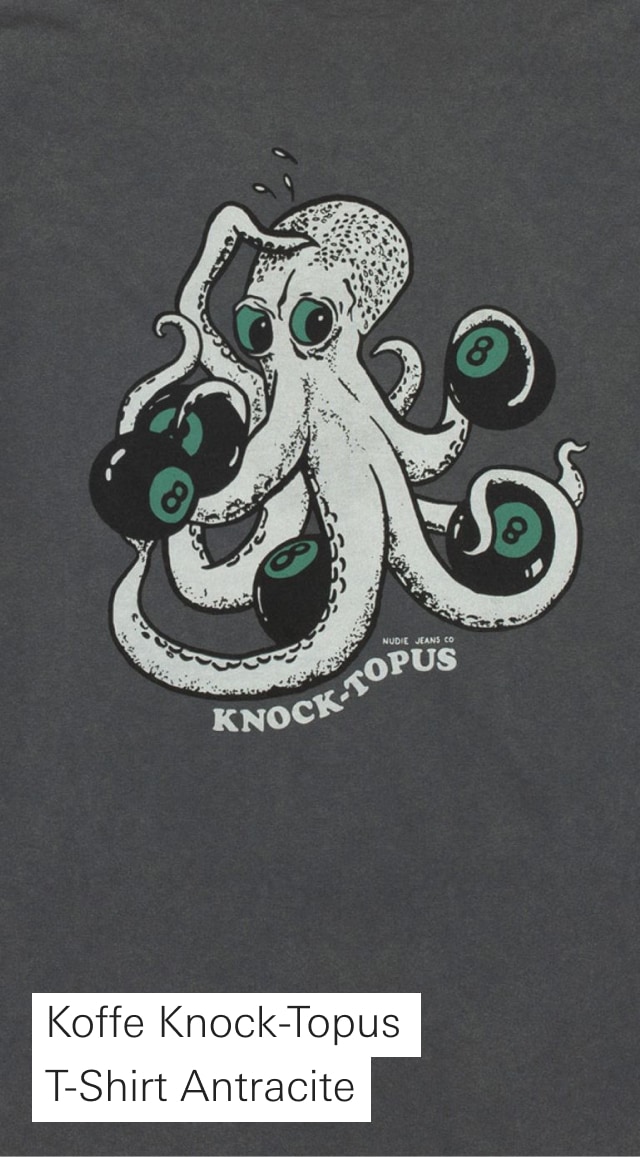 Koffe Knock-Topus T-Shirt Antracite