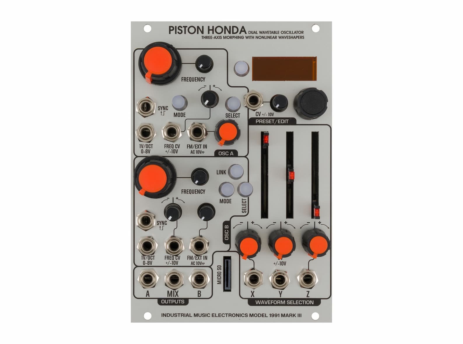 Industrial Music Electronics Piston Honda MKIII Dual Wavetable Oscillator