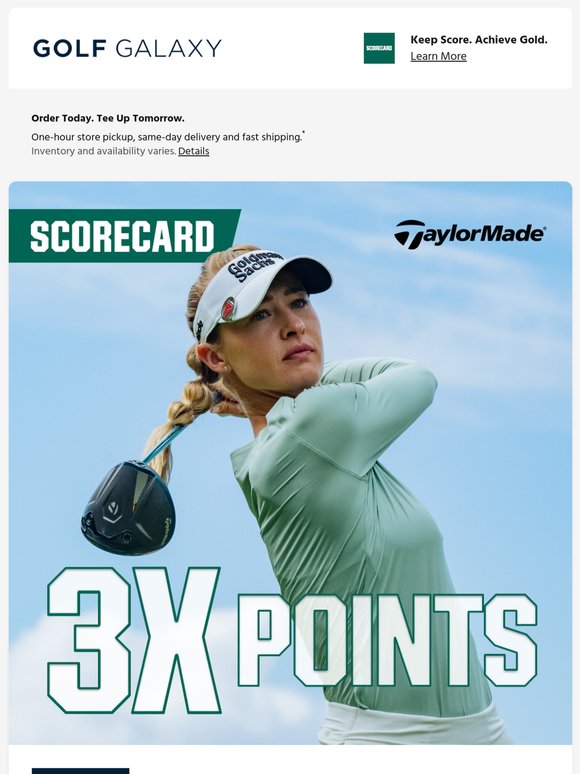 3X Points on select TaylorMade products ends soon! ⏳