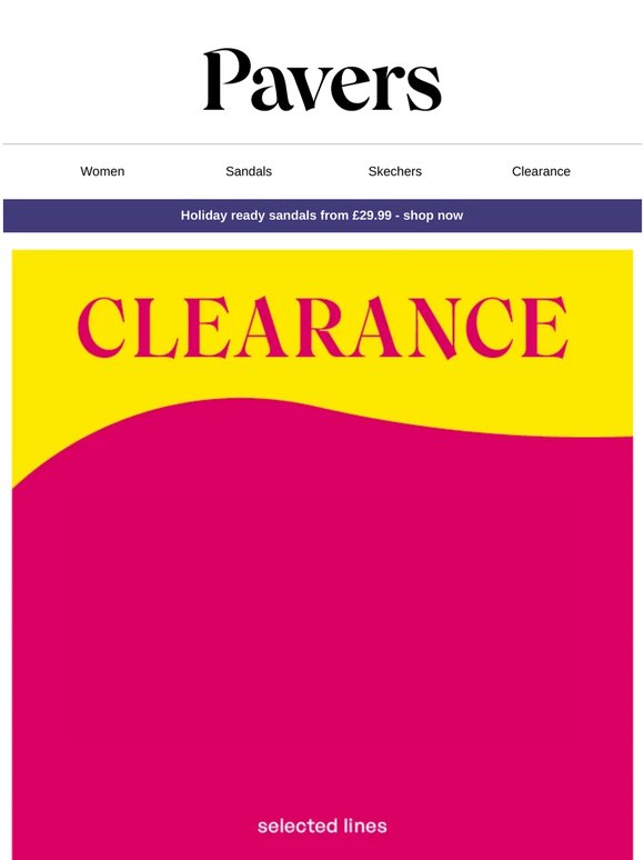 CLEARANCE! Save up to 60% off