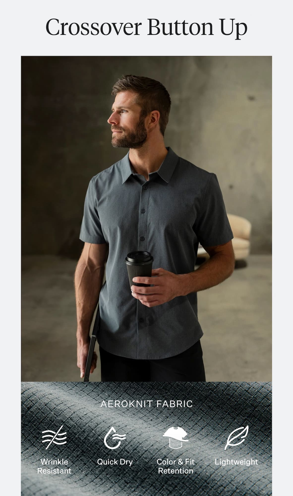 Crossover Button Up