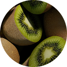 Slices of kiwi fruit