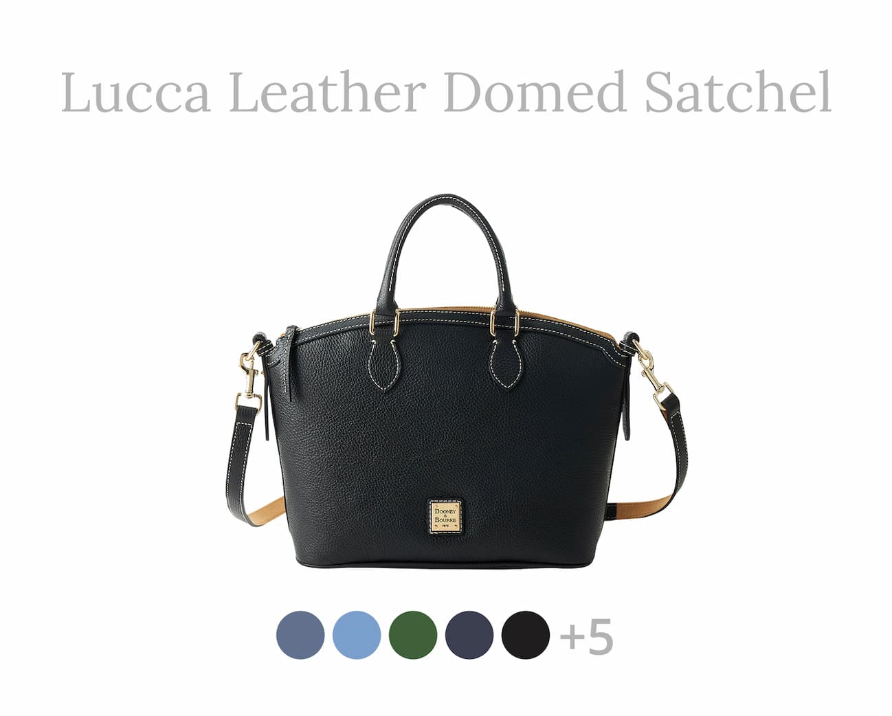 Lucca Leather Domed Satchel
