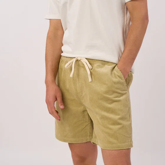 Short en velours - Vert anis