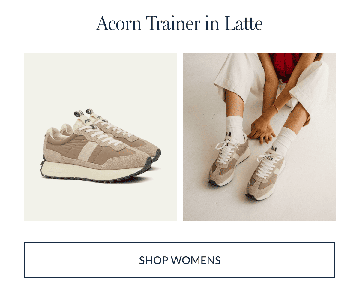 Acorn Trainer in Latte