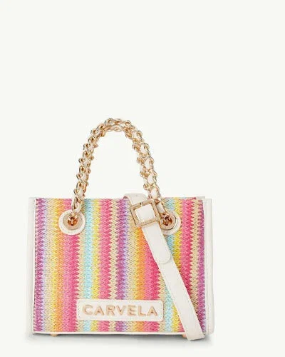 Mini Leila Raffia Tote Bag