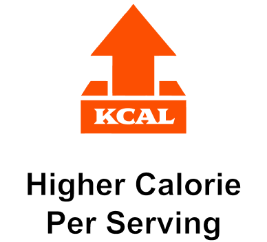 Higher Calorie Per Serving