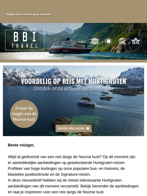 Nu extra voordeel op Hurtigruten reizen 🚢