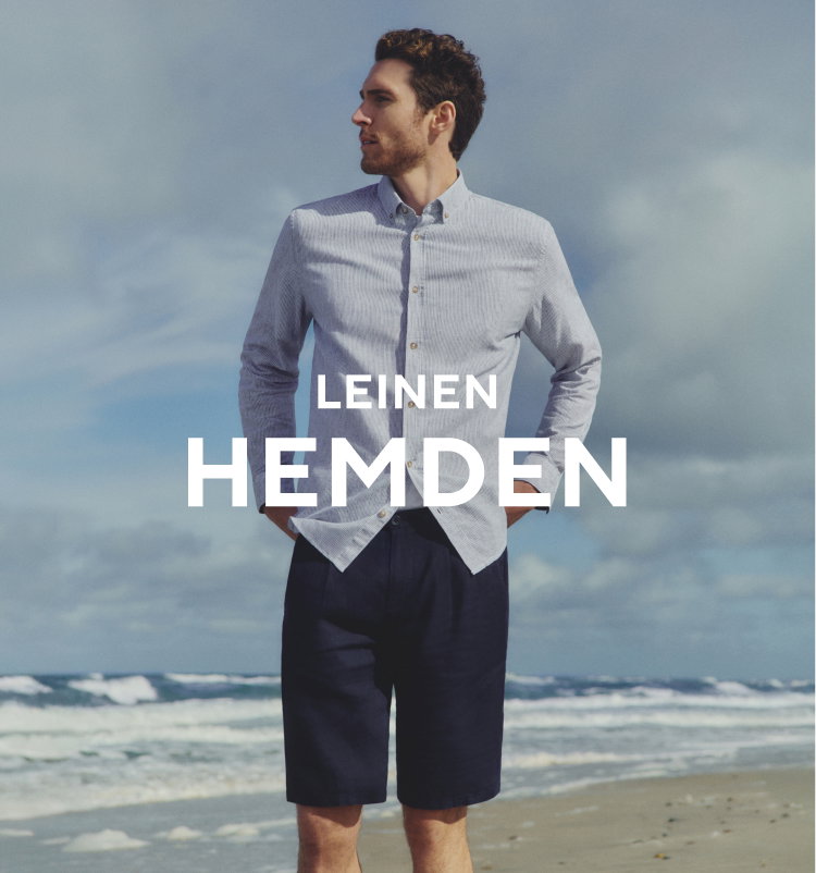 Leinen Chinos - Details per Klick