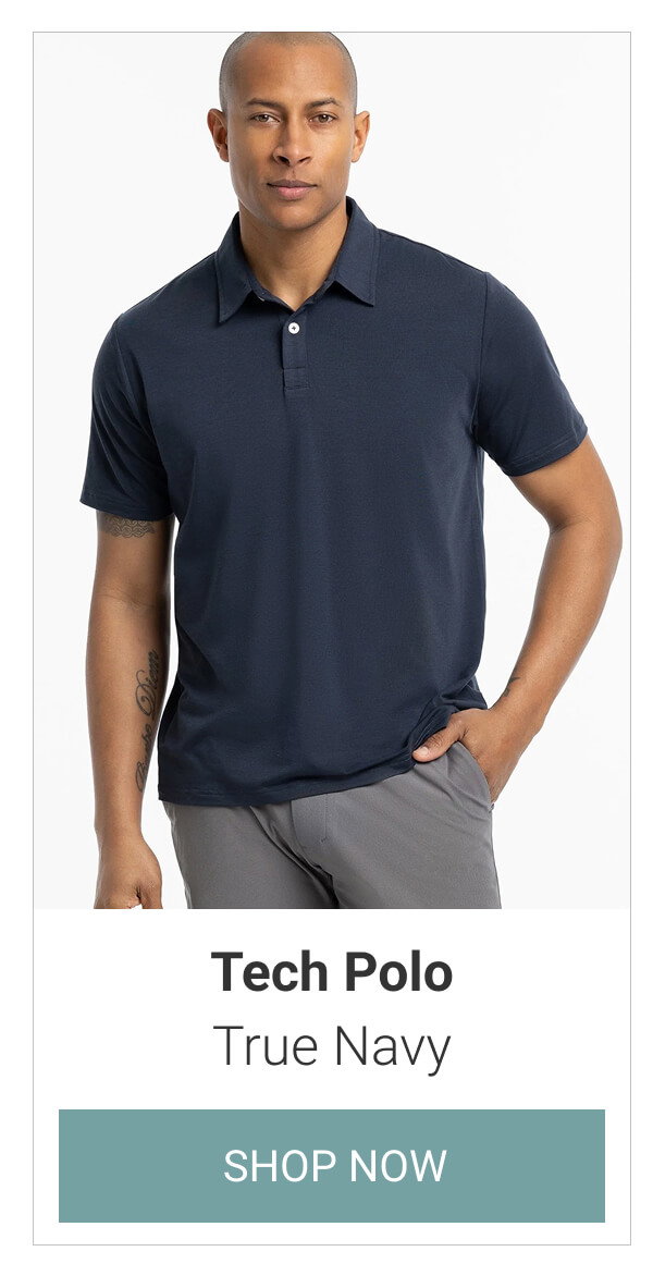 True Navy Tech Polo