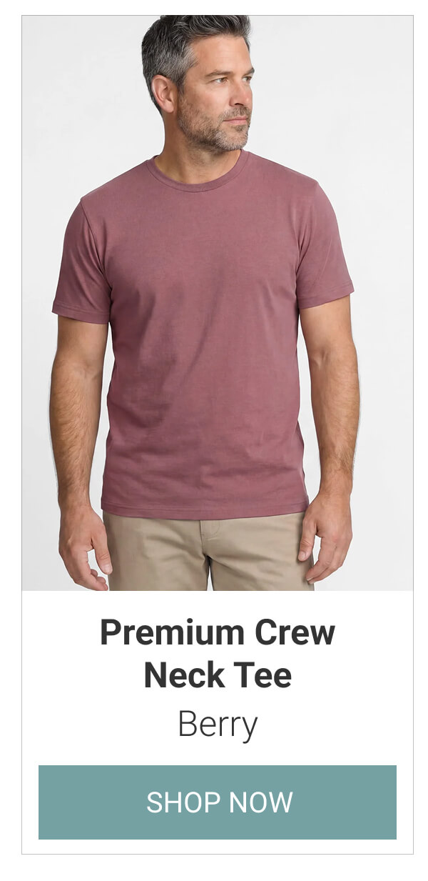Berry Premium Crew Neck Tee