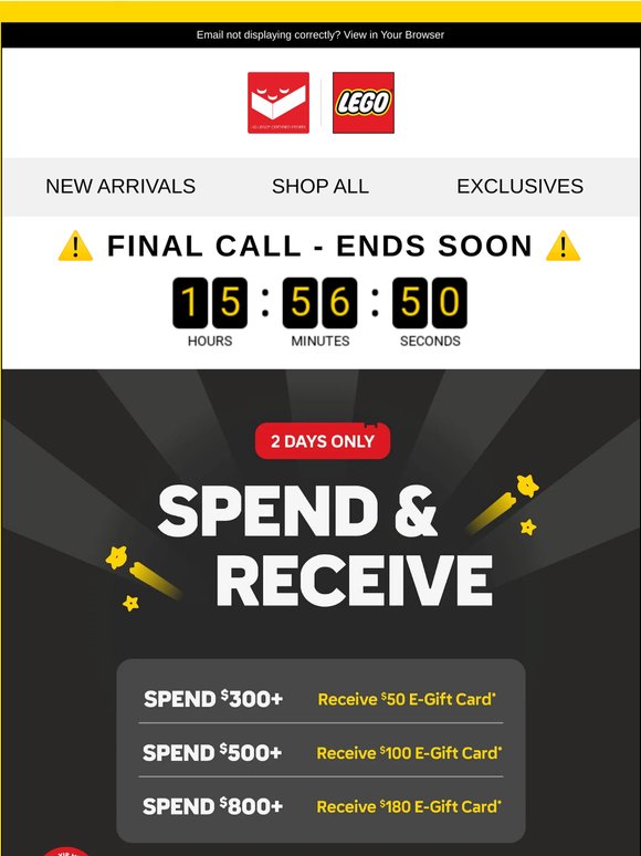 ⏰ Time's Running Out - Grab Your Free E-Gift Card* Now!