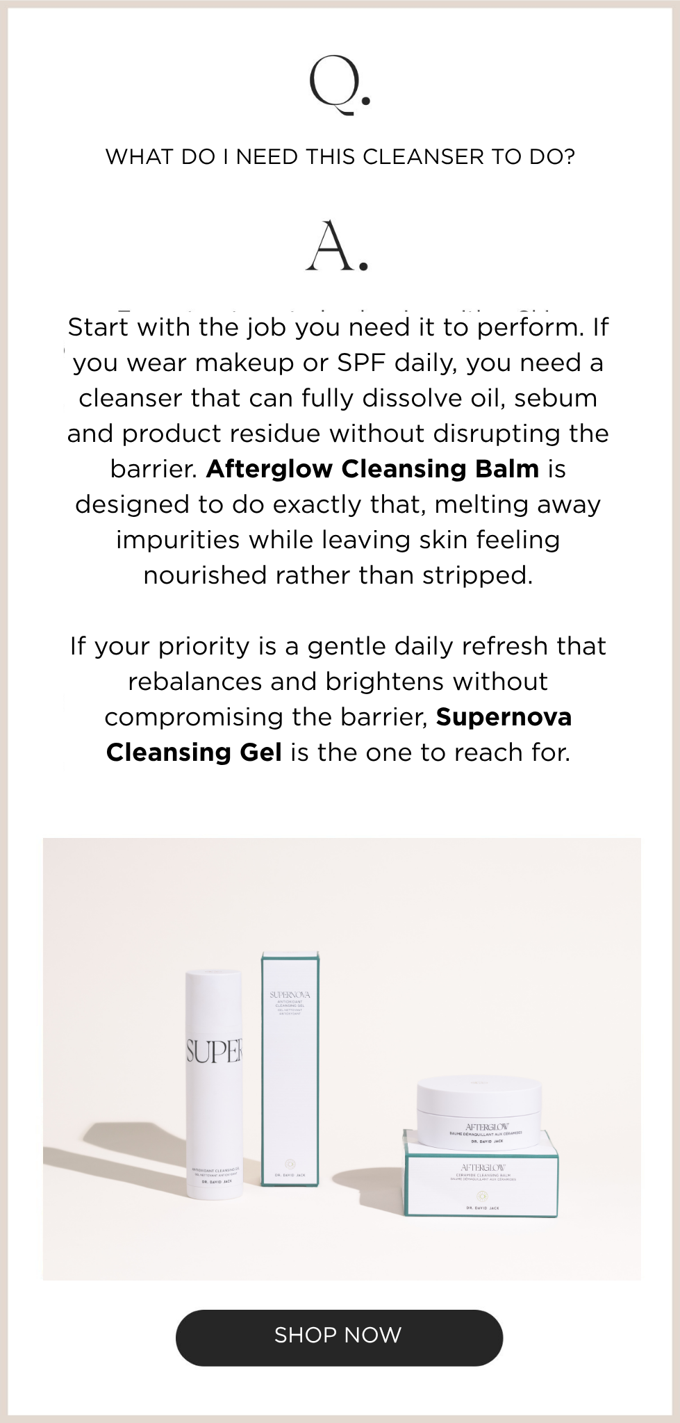DISCOVER CLEANSERS