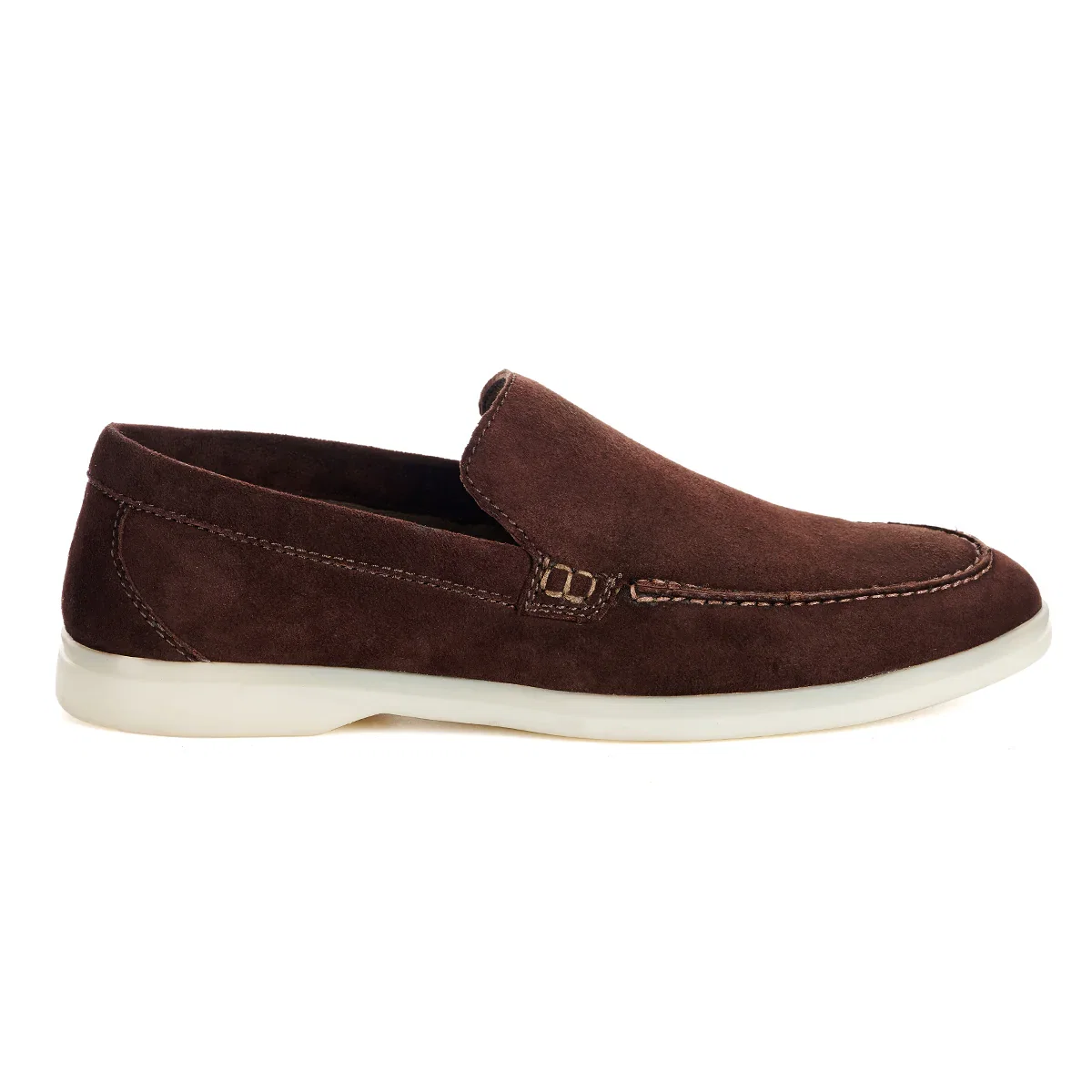 Image of SYDNEE BROWN SUEDE LOAFER