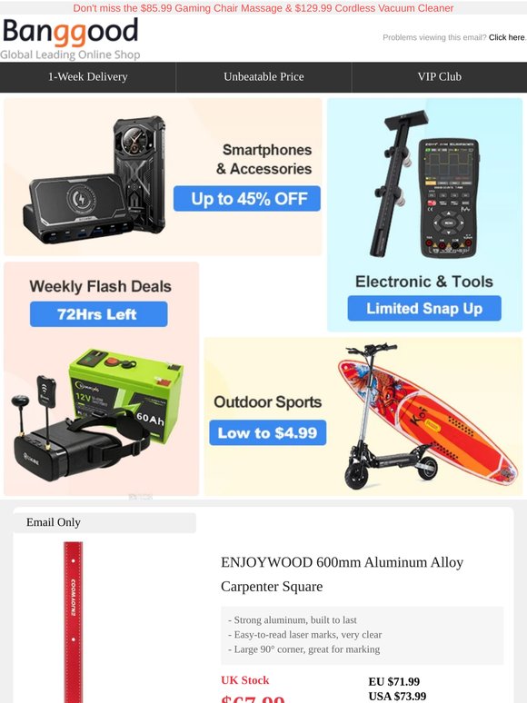 Your "Email Only" secret prices are inside! AMOLED ECG Smart Watch $29.99 😃