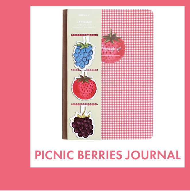 Picnic Berries Book Cloth Journal