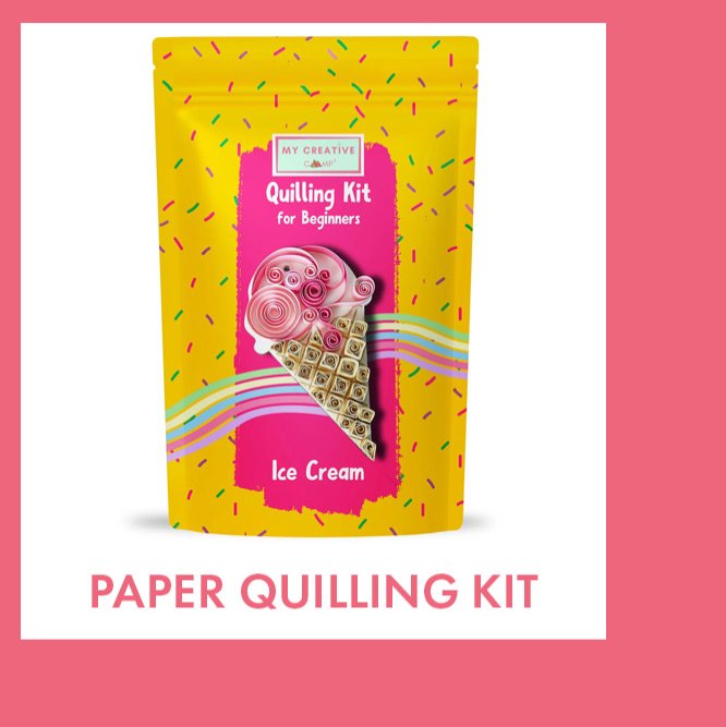 Ice Cream Paper Quilling Craft Kit