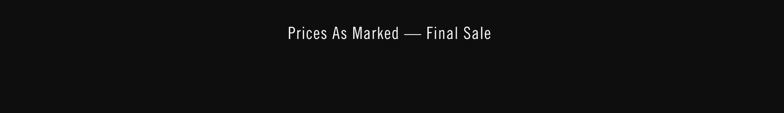 FINAL SALE
