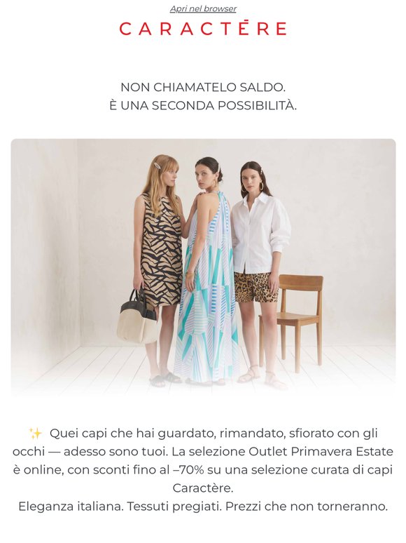 I pezzi che ami, ai prezzi che non ti aspetti.