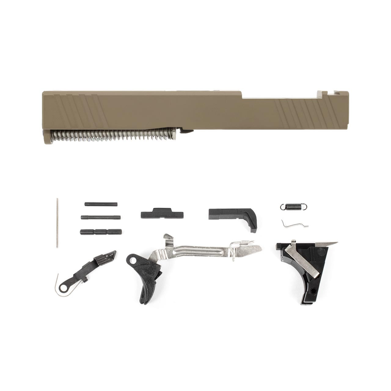 Image of Glock® 19 Compatible Pistol Build Kit w/ Pre-Assembled RMR Optic Cut Slide - FDE
