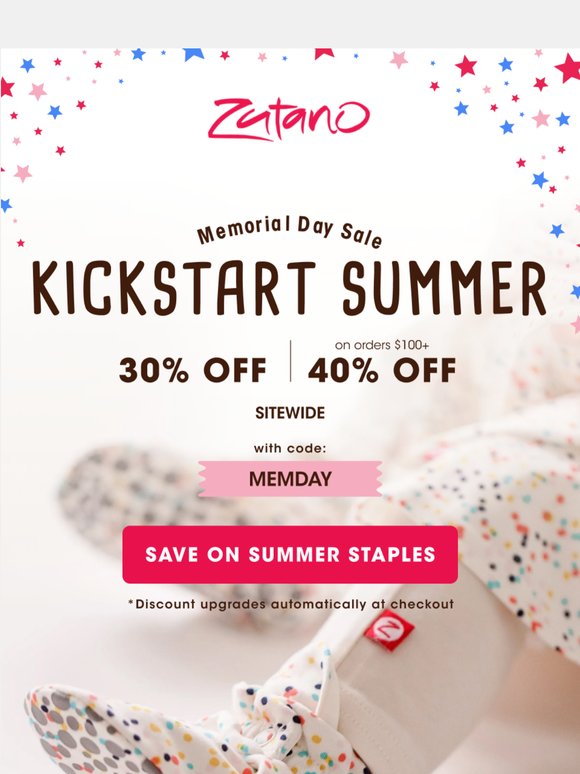 Kick into summer: Memorial Day Sale ☀️