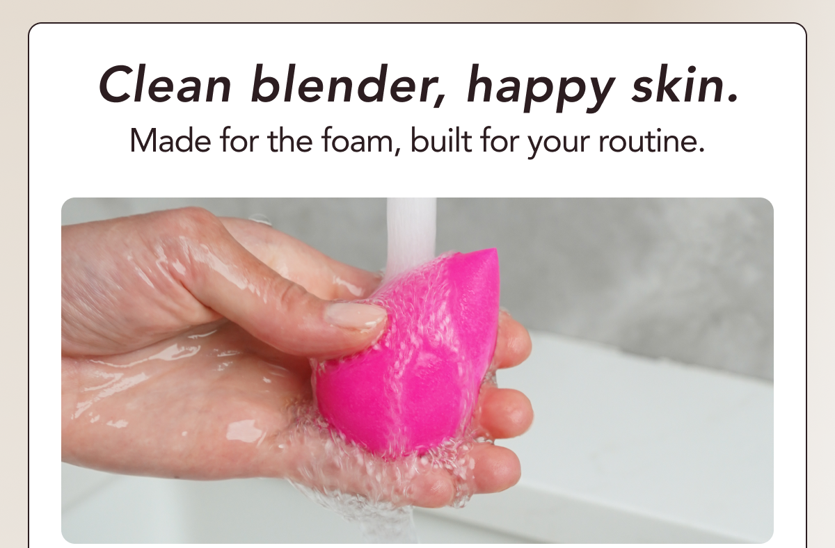 Clean blender, happy skin