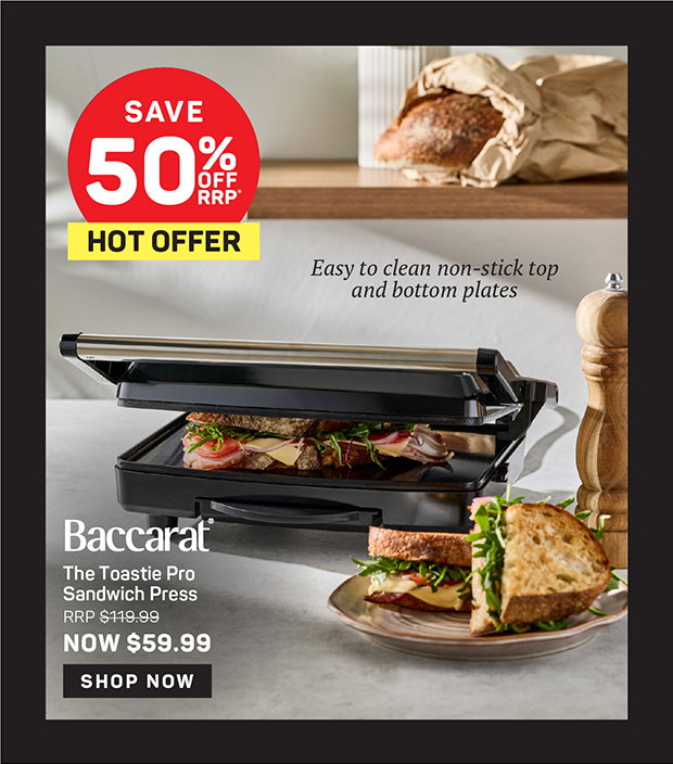 Baccarat The Toastie Pro Sandwich Press